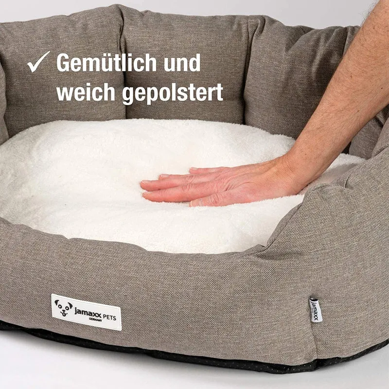B-Ware: PDB2089, Hunde-Körbchen Bequem Weich, Wendekissen Waschbar Hundekorb Hundebett mit Komfort-Polsterung, S/M/L, grau beige braun...
