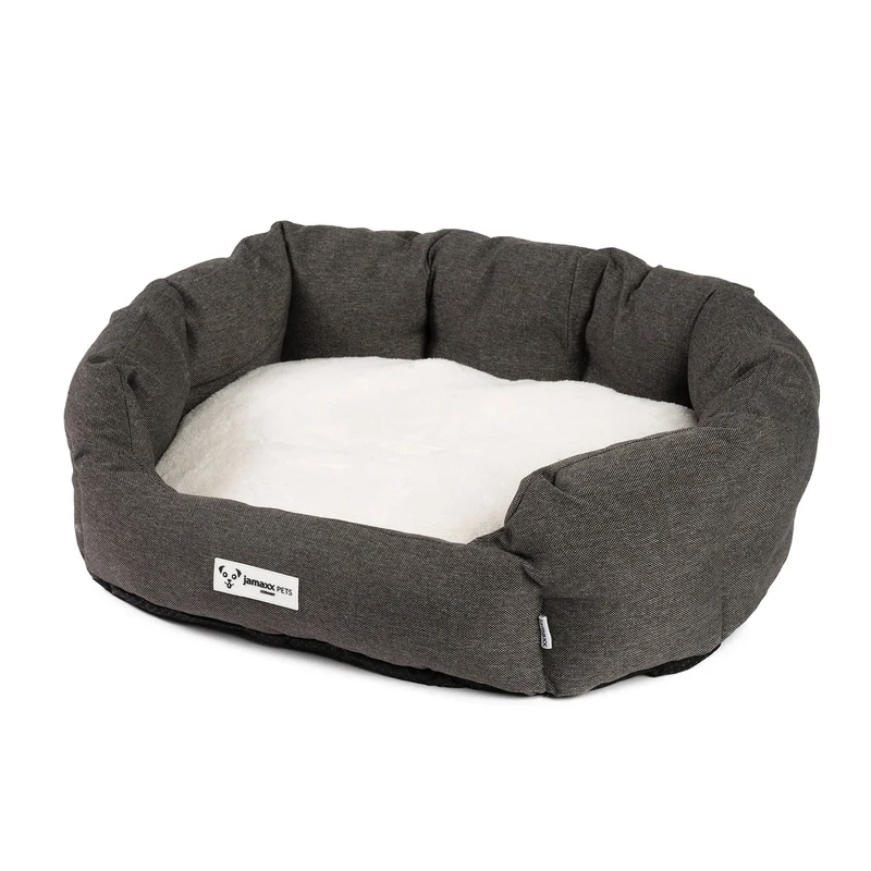B-Ware: PDB2089, Hunde-Körbchen Bequem Weich, Wendekissen Waschbar Hundekorb Hundebett mit Komfort-Polsterung, S/M/L, grau beige braun...