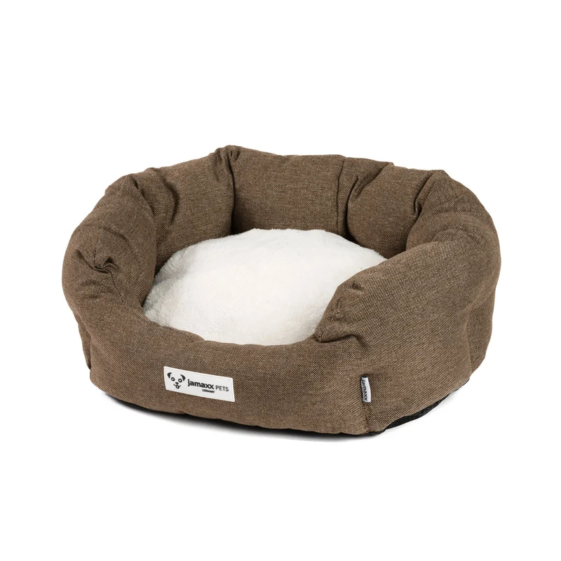 B-Ware: PDB2089, Hunde-Körbchen Bequem Weich, Wendekissen Waschbar Hundekorb Hundebett mit Komfort-Polsterung, S/M/L, grau beige braun...