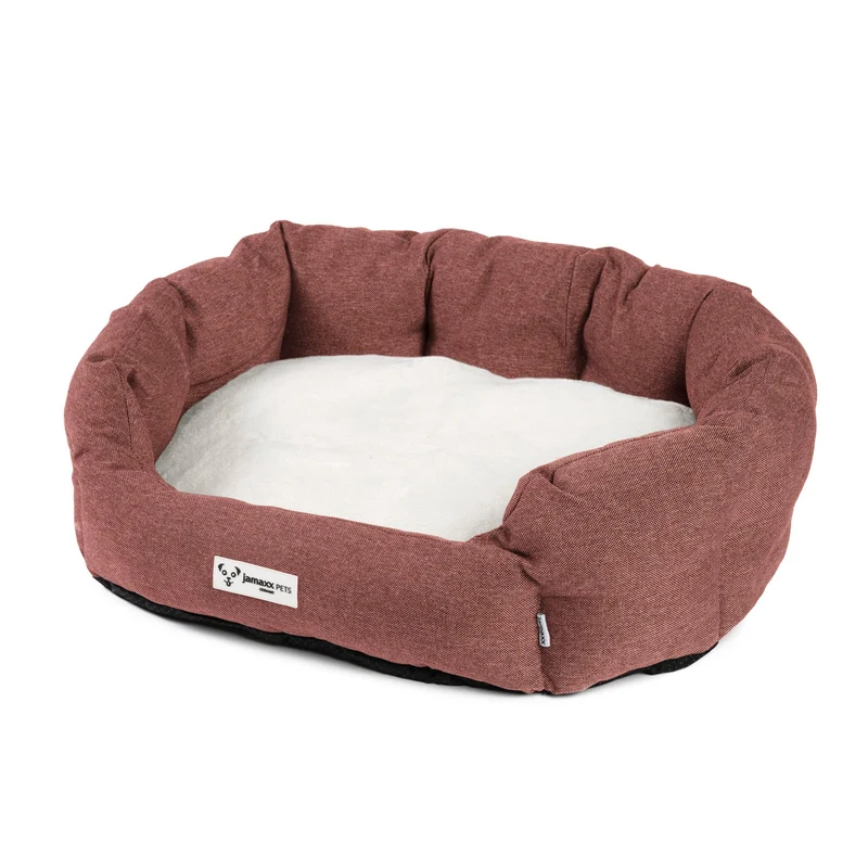 B-Ware: PDB2089, Hunde-Körbchen Bequem Weich, Wendekissen Waschbar Hundekorb Hundebett mit Komfort-Polsterung, S/M/L, grau beige braun...