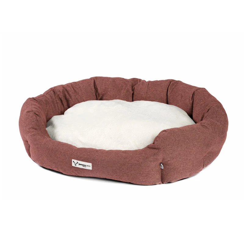 B-Ware: PDB2089, Hunde-Körbchen Bequem Weich, Wendekissen Waschbar Hundekorb Hundebett mit Komfort-Polsterung, S/M/L, grau beige braun...
