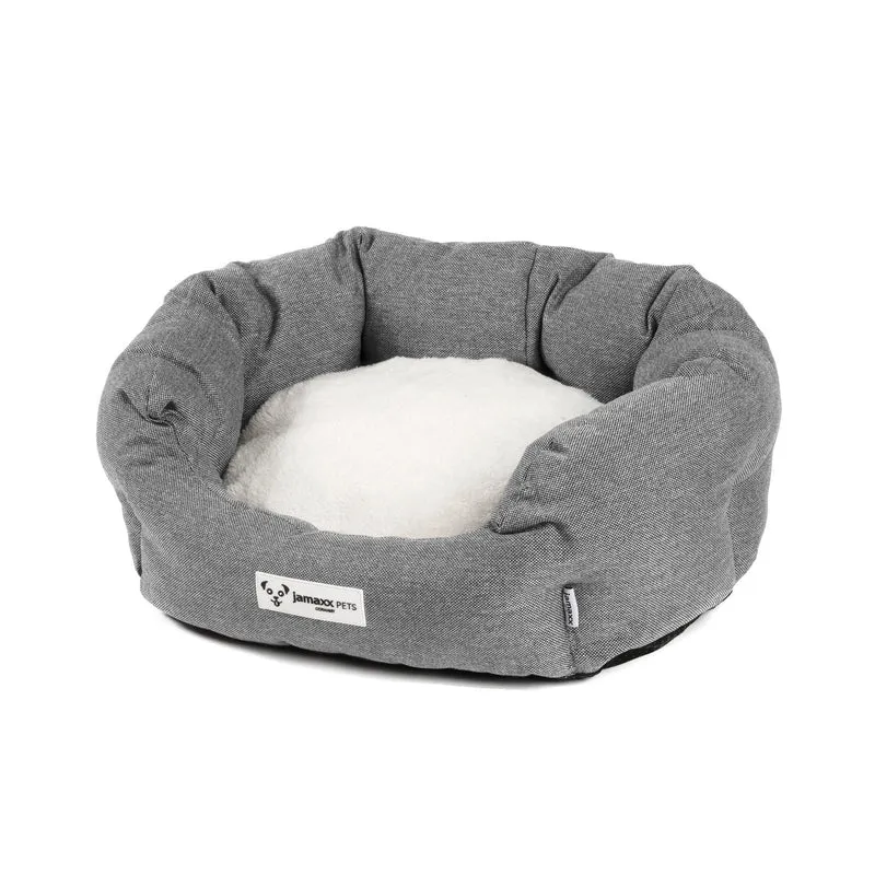 B-Ware: PDB2089, Hunde-Körbchen Bequem Weich, Wendekissen Waschbar Hundekorb Hundebett mit Komfort-Polsterung, S/M/L, grau beige braun...