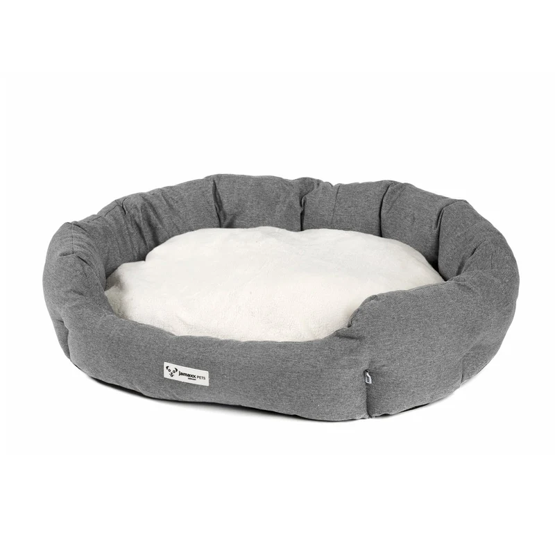 B-Ware: PDB2089, Hunde-Körbchen Bequem Weich, Wendekissen Waschbar Hundekorb Hundebett mit Komfort-Polsterung, S/M/L, grau beige braun...