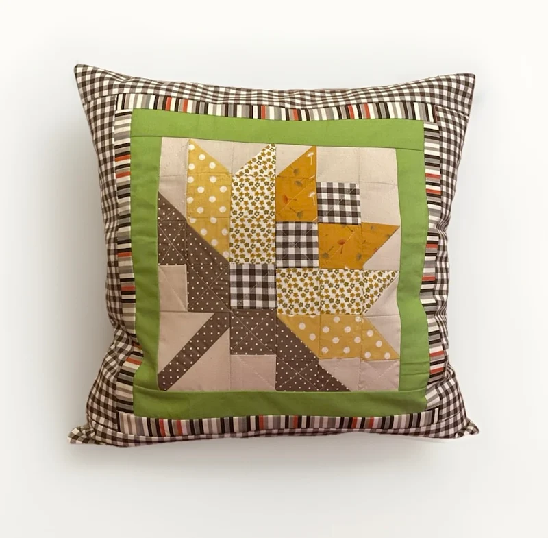 Patchwork Kissenhülle, Landhausstil Kissenbezug 40x40cm