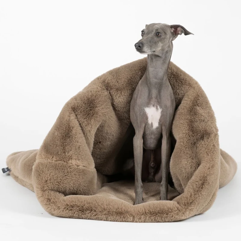Kuschelschlafsack Fluffy Taupe