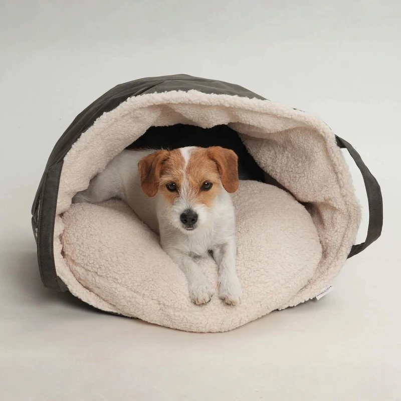 Hundekörbchen Shopper Little Basket Saddle Graphit
