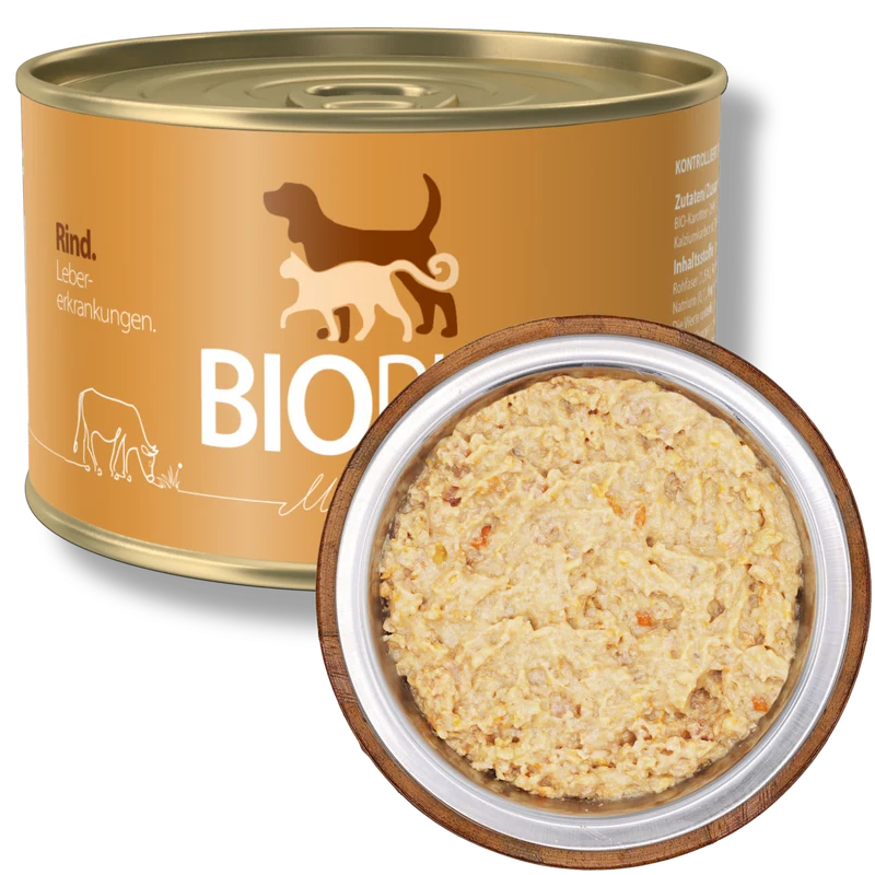 Bio-Diätfutter bei Lebererkrankungen für Hunde