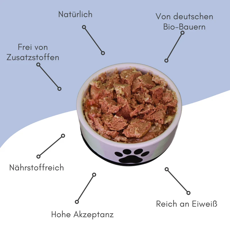 Rind pur Rindmuskelfleisch für Katzen