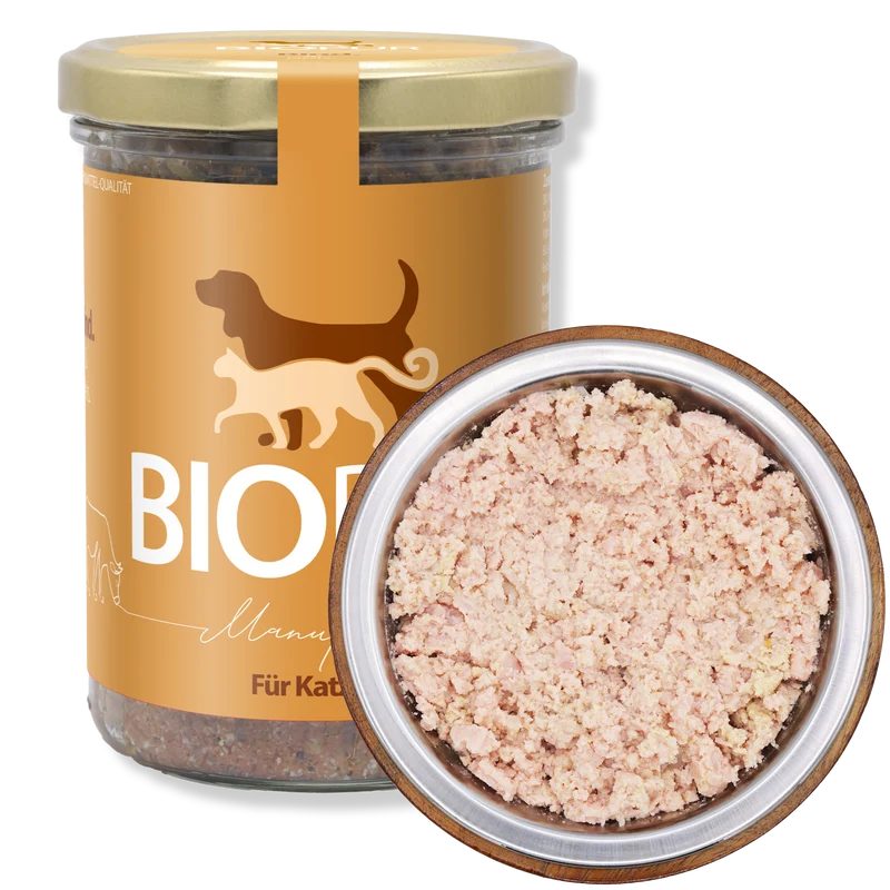 Bio-Alleinfutter Rind & Reis für Katzen