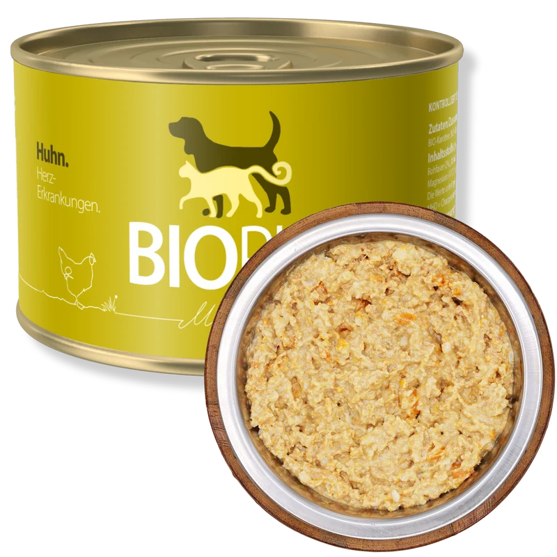 Bio-Diätfutter bei Herz-Erkrankungen für Hunde