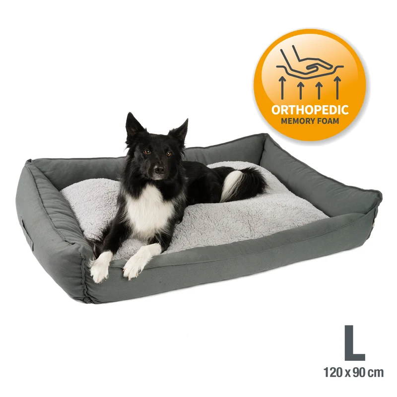 PDB2008 | Premium Hundebett / Hunde-Sofa, orthopädische Füllung, waschbar, S/M/L, 3 Farben
