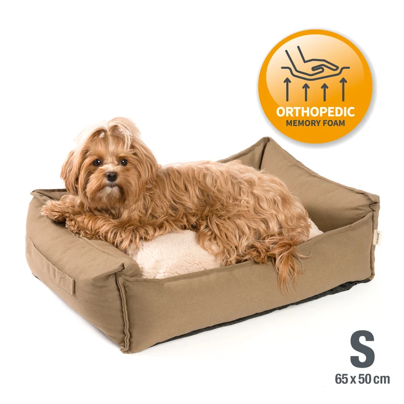 PDB2008 | Premium Hundebett / Hunde-Sofa, orthopädische Füllung, waschbar, S/M/L, 3 Farben