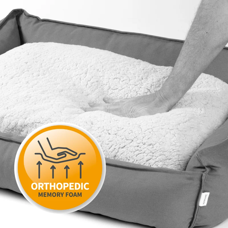 PDB2008 | Premium Hundebett / Hunde-Sofa, orthopädische Füllung, waschbar, S/M/L, 3 Farben
