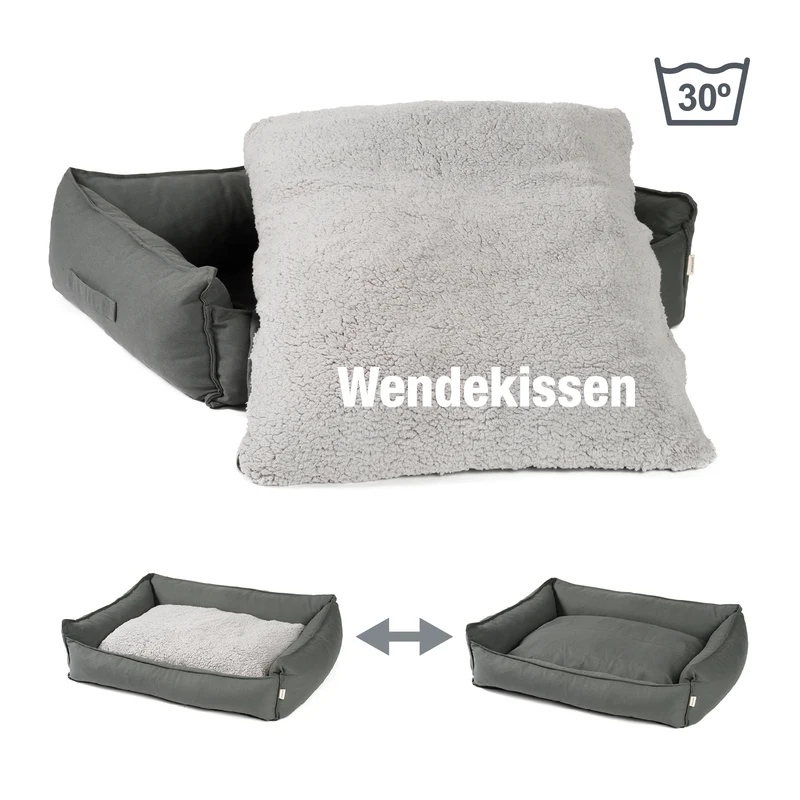 PDB2008 | Premium Hundebett / Hunde-Sofa, orthopädische Füllung, waschbar, S/M/L, 3 Farben