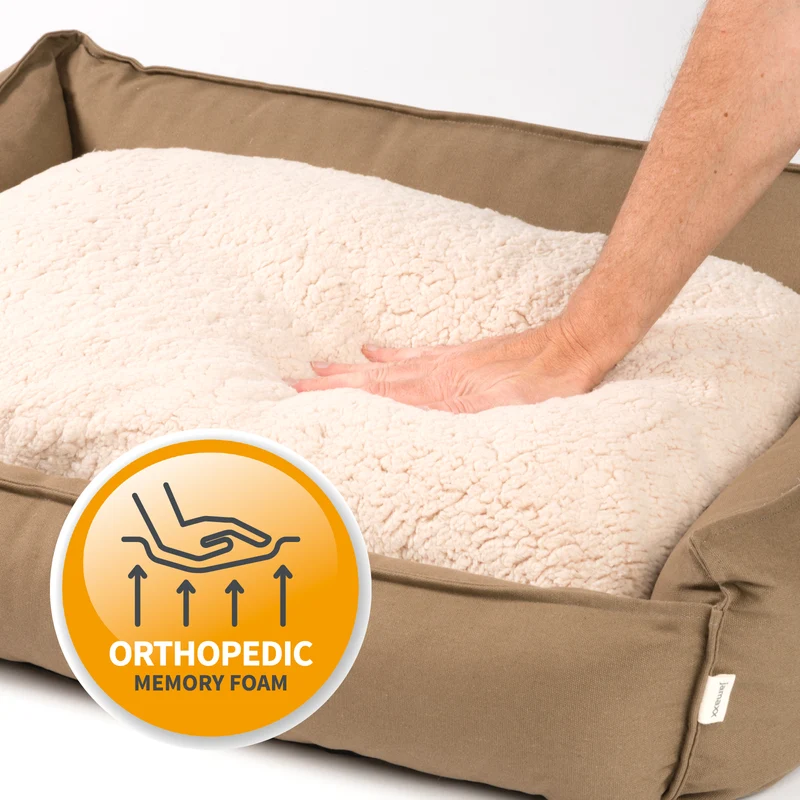 PDB2008 | Premium Hundebett / Hunde-Sofa, orthopädische Füllung, waschbar, S/M/L, 3 Farben