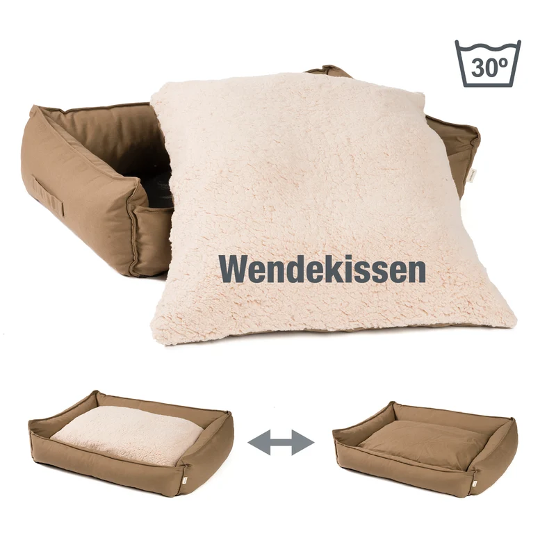 PDB2008 | Premium Hundebett / Hunde-Sofa, orthopädische Füllung, waschbar, S/M/L, 3 Farben