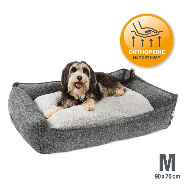 PDB2004 | Premium Hundebett mit Wendekissen, waschbar, orthopädisch, 5 Farben
