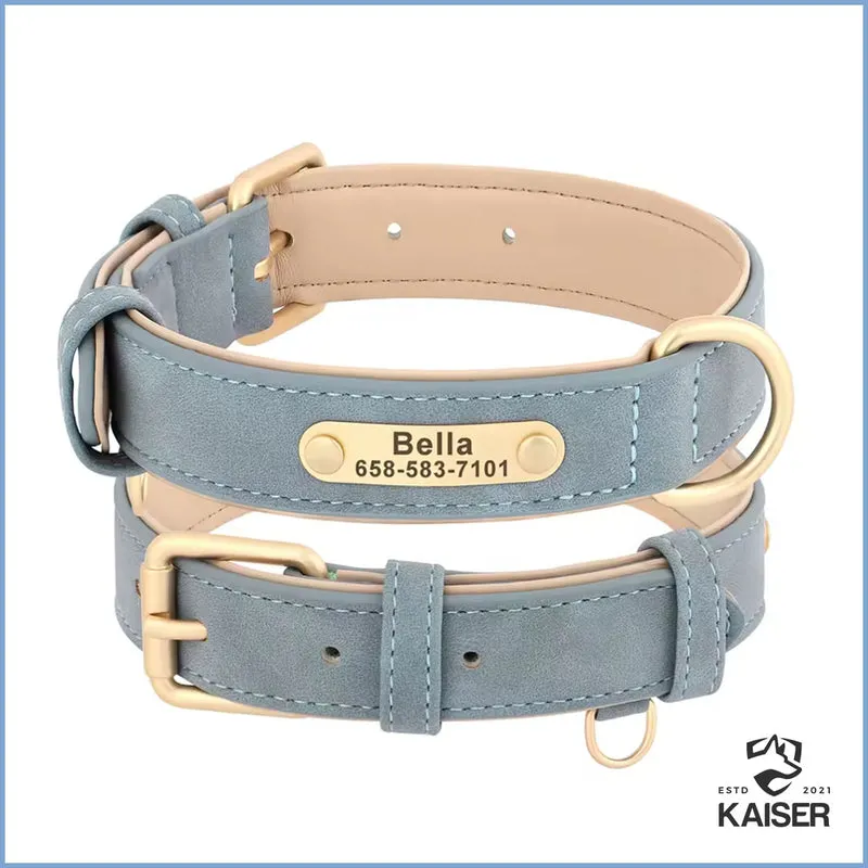 Personalisiertes Hundehalsband PU-Leder