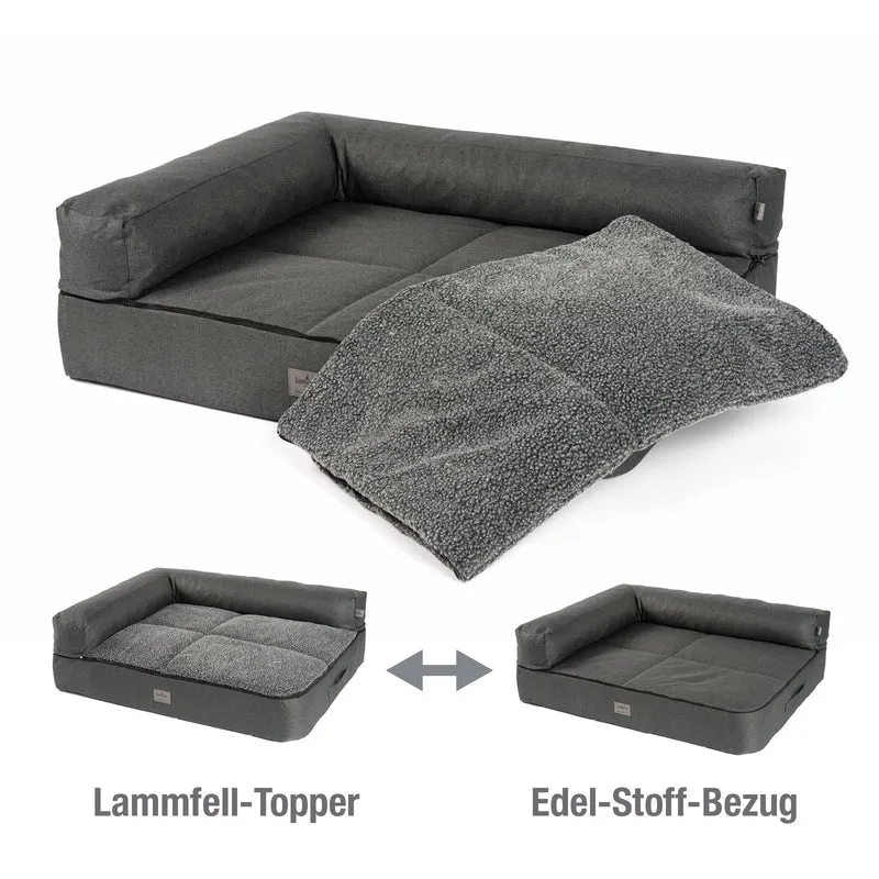 PDB3015 | Premium 4-in-1 Hundesofa, ergonomisches Hundebett, abnehmbare Polster, waschbar, M bis 3XL + Farben