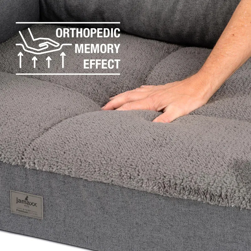 PDB3014 | Premium 2-in-1 Hundesofa, abnehmbare Seitenpolster, waschbar, orthopädische Füllung
