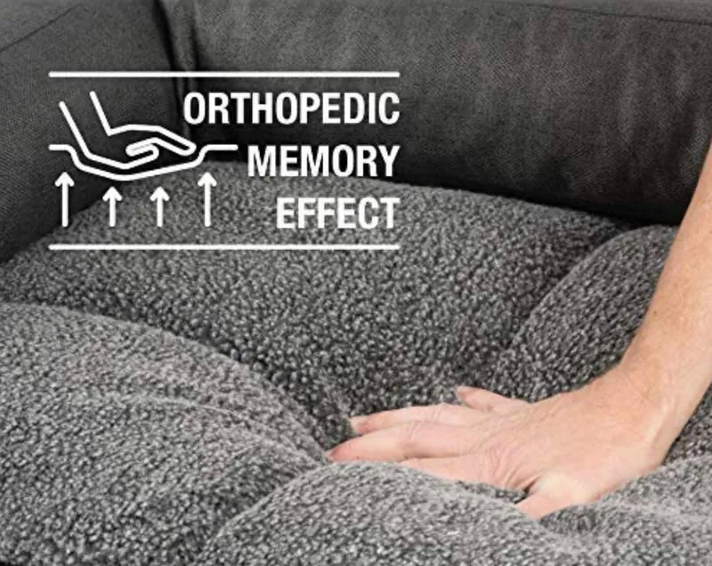PDB3014 | Premium 2-in-1 Hundesofa, abnehmbare Seitenpolster, waschbar, orthopädische Füllung