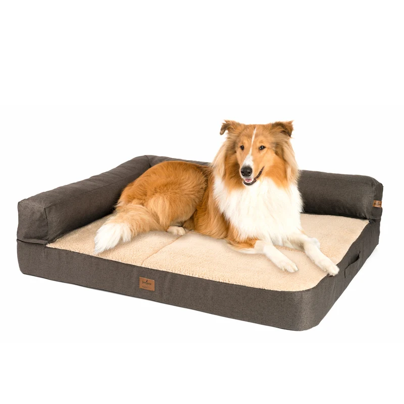 PDB3014 | Premium 2-in-1 Hundesofa, abnehmbare Seitenpolster, waschbar, orthopädische Füllung