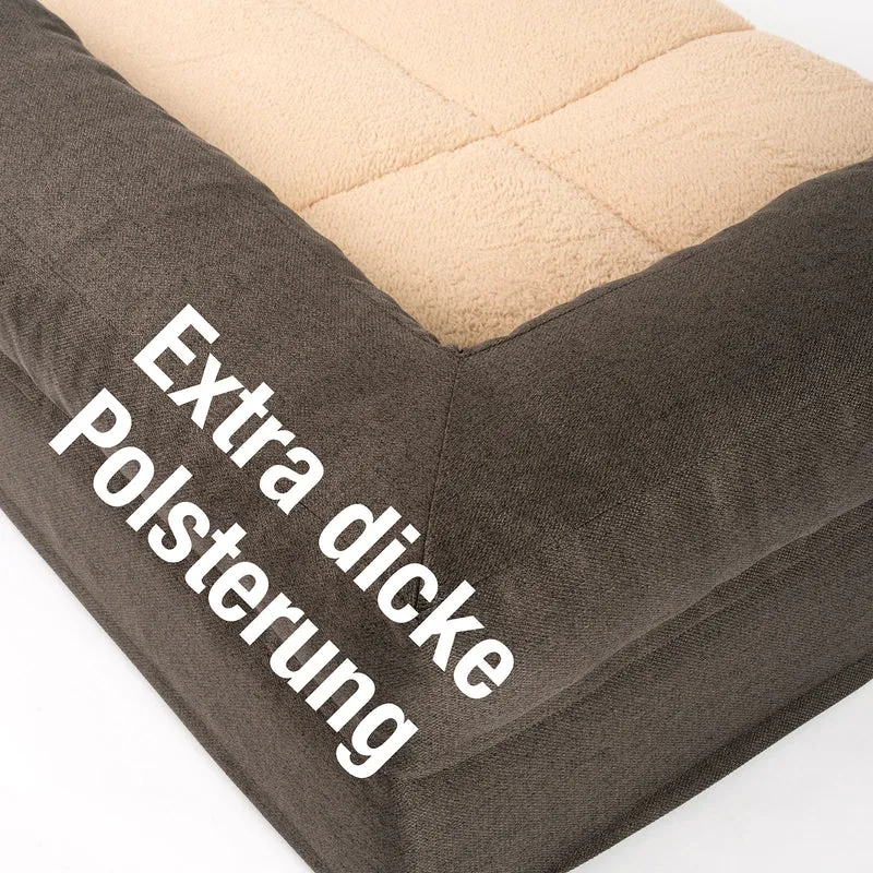 PDB3014 | Premium 2-in-1 Hundesofa, abnehmbare Seitenpolster, waschbar, orthopädische Füllung
