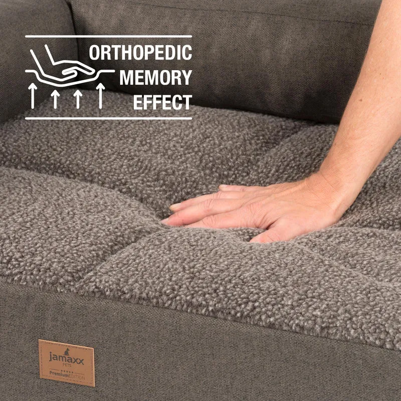 PDB3014 | Premium 2-in-1 Hundesofa, abnehmbare Seitenpolster, waschbar, orthopädische Füllung