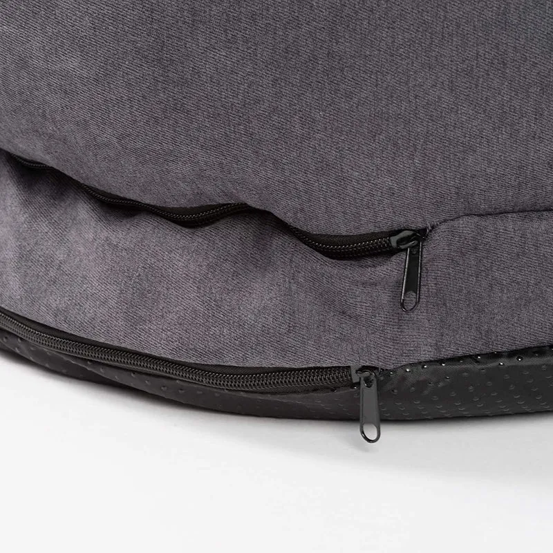 PDB3009 | Stilvolles Hunde-Sofa, dicke Polsterung, waschbar, M+L, braun + grau