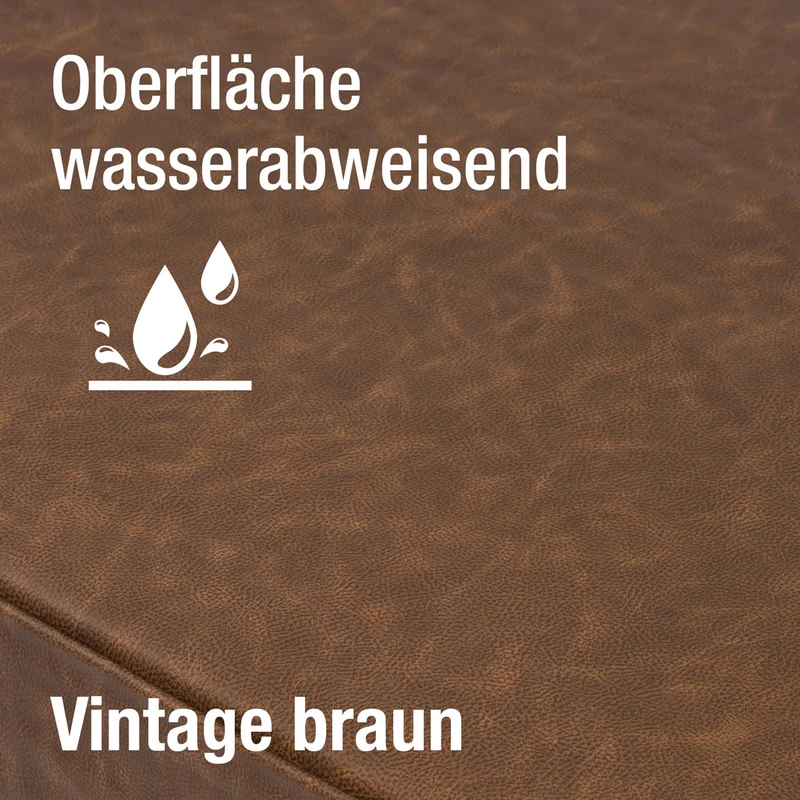 PDB2019 | Deluxe Hundebett / Hunde-Sofa, Premium Lederimitat, orthopädische Polster, viele Farben