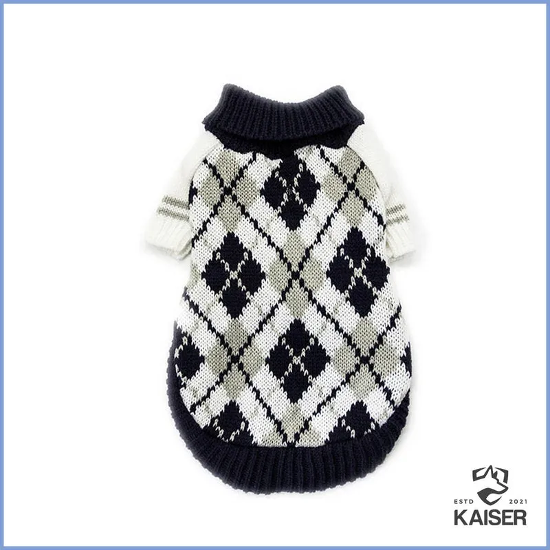 Hundepullover kleine Hunde CLASSIC ARGYLE SWEATER