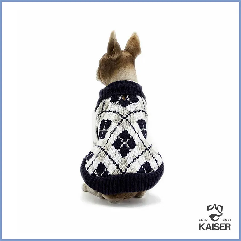 Hundepullover kleine Hunde CLASSIC ARGYLE SWEATER