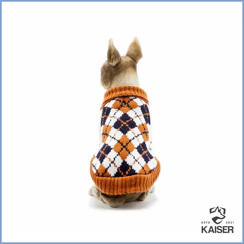 Hundepullover kleine Hunde CLASSIC ARGYLE SWEATER