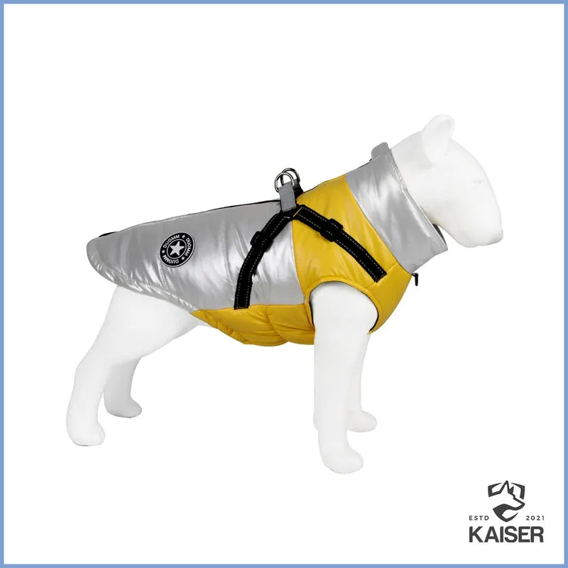 Hunde Winterjacke mit Geschirr