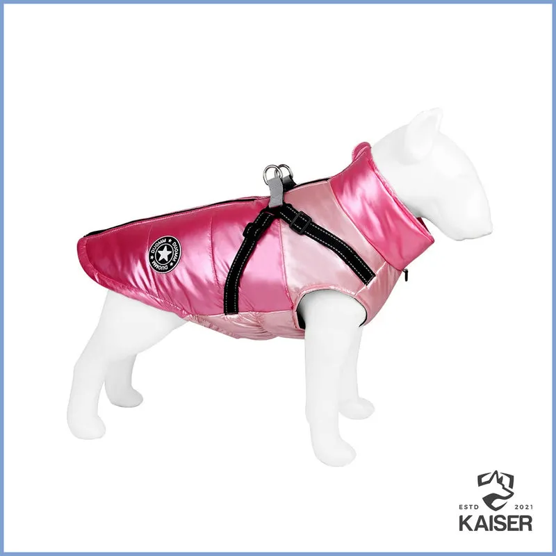Hunde Winterjacke mit Geschirr