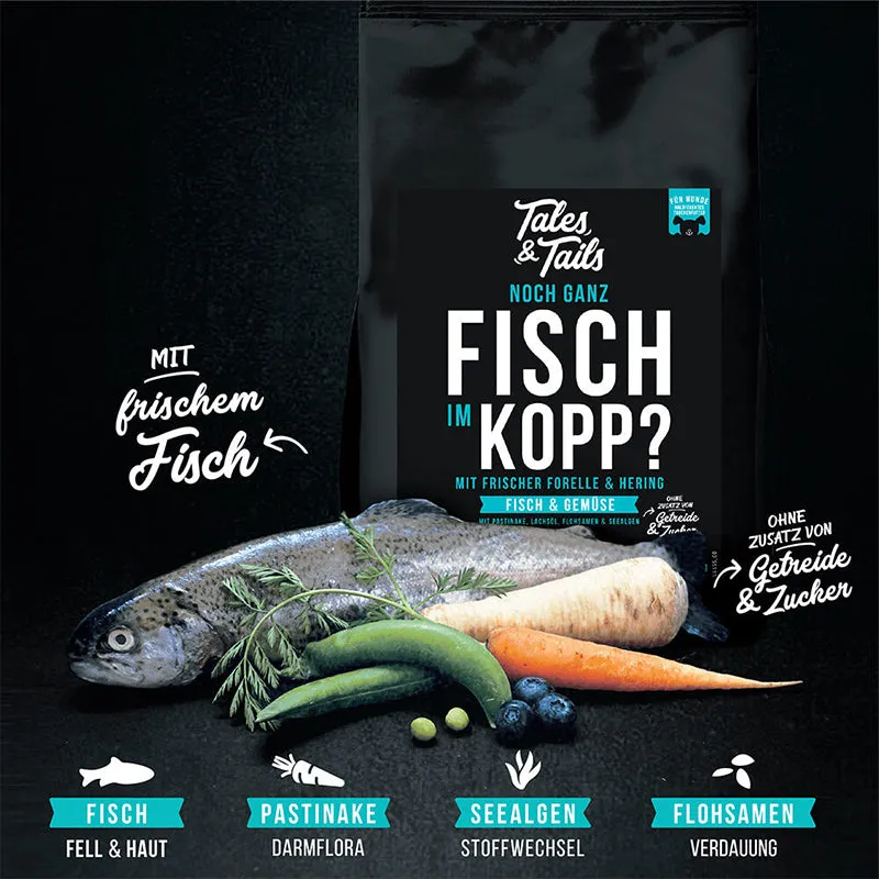 Tales&Tails - Fisch & Gemüse | getreidefreies Premiumtrockenfutter