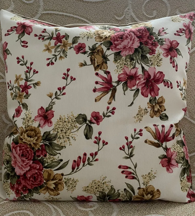 Landhausstil Kissenhülle * Kissenbezug * Dekokissen * Blumen