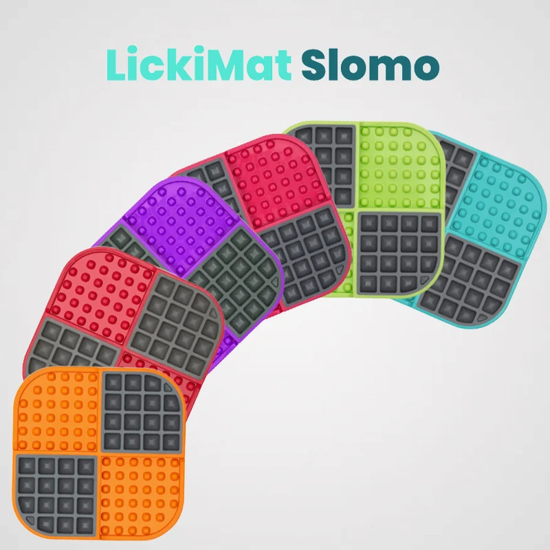 LickiMat - SLOMO | robuste Leckmatte & Antischlingnapf für Deinen Hund
