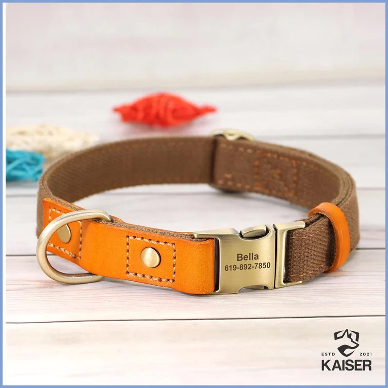 Hundehalsband personalisiert mit Leine