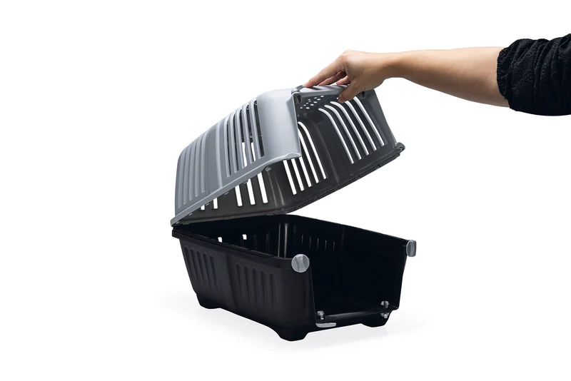 Beeztees Transportbox Praktiko Eco – Sicherer Transport für Hund, Katze & Nager