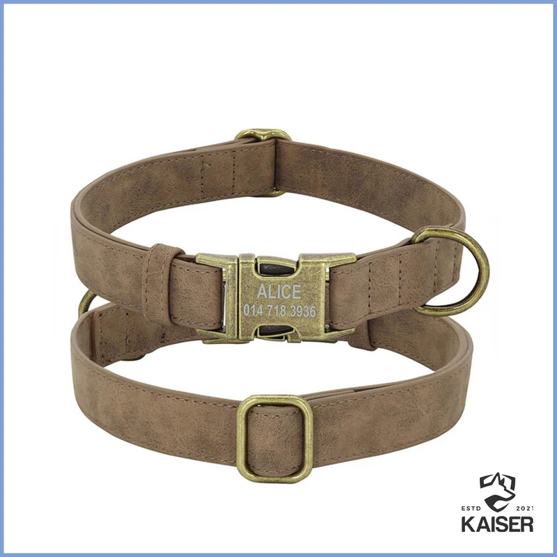 Hundehalsband Leder mit Namen
