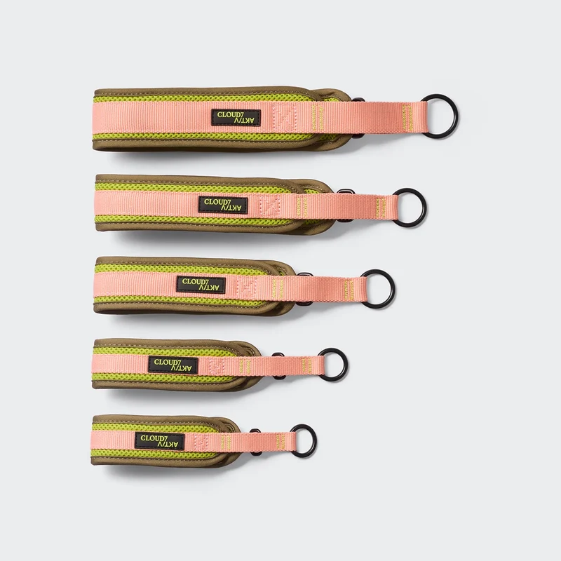 C-1 Zugstopp Halsband AKTIV Softshell Neon Green/Peach
