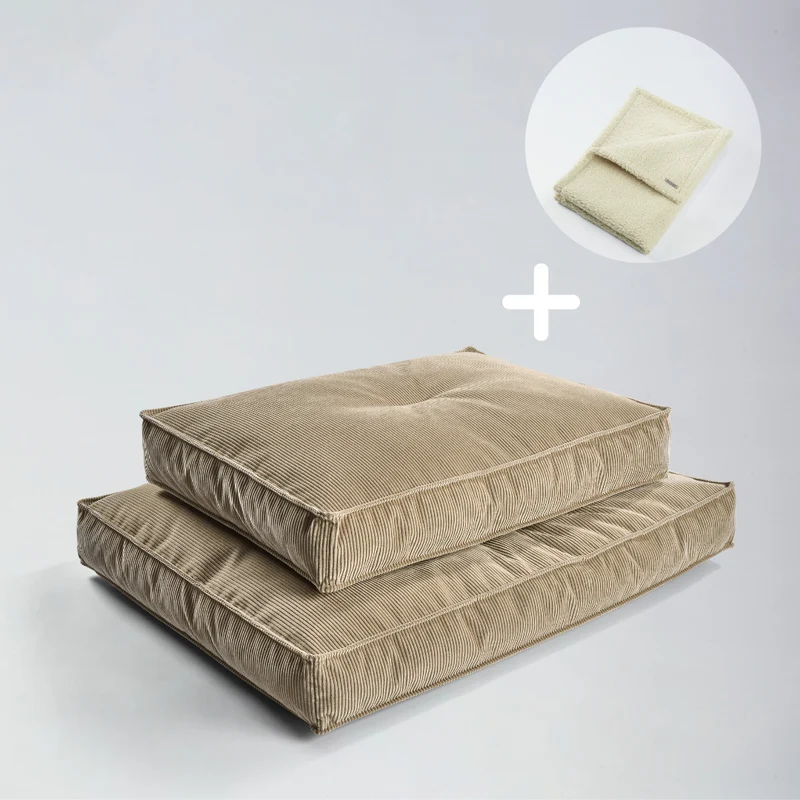 Bundle Hundekissen Leia x Decke Rubi