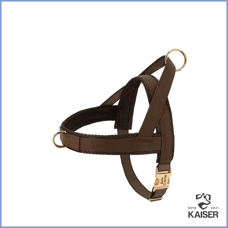 Hundegeschirr personalisiert (PU-Leder)
