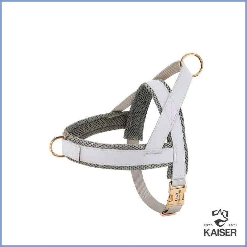 Hundegeschirr personalisiert (PU-Leder)