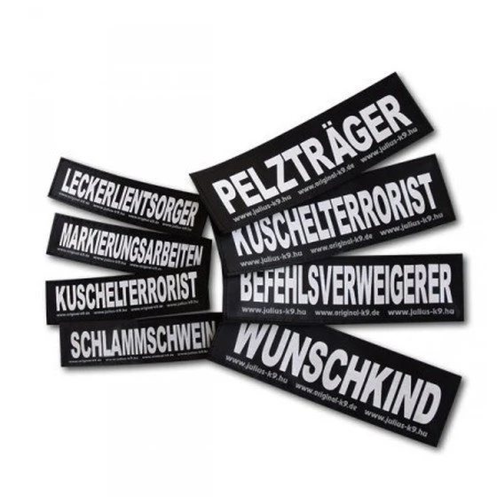 Julius K9 Logo Klettsticker klein A - F