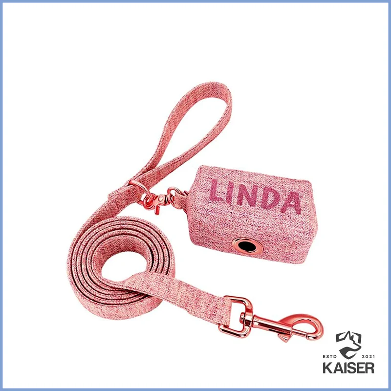 Hundeleine mit personalisiertem Kotbeutelspender