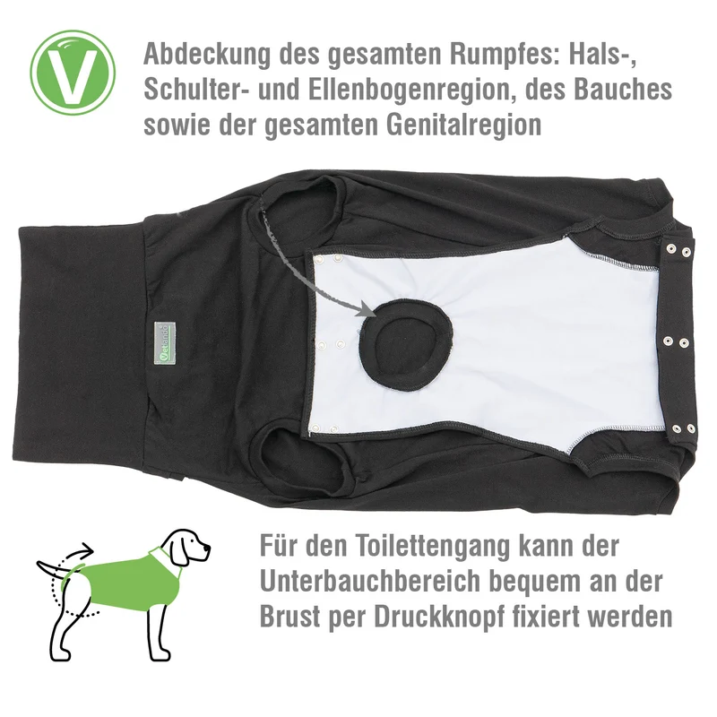Vetlando Post-OP-Body Schwarz