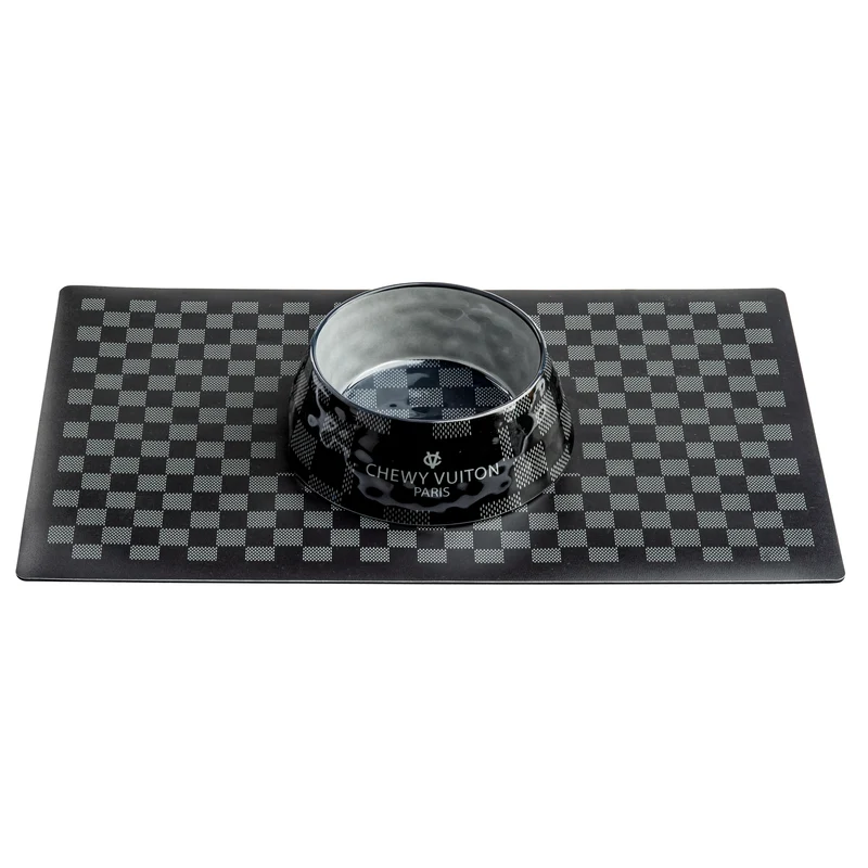 Napfunterlage Chewy Vuiton Black Checker