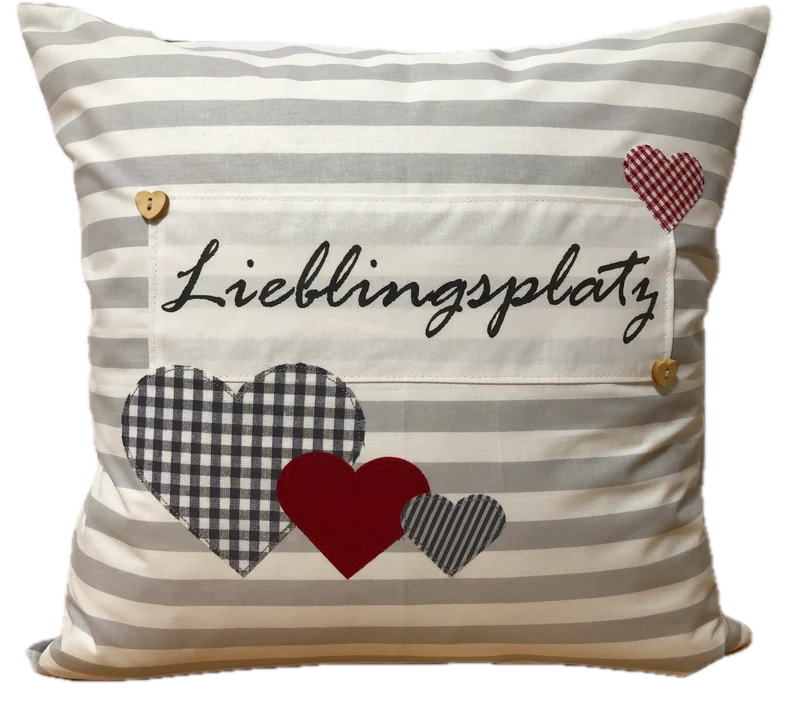 Landhausstil Kissenhülle * Kissenbezug * Dekokissen * Lieblingsplatz *